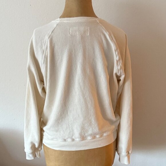 The Great sz 1 or XS Cream Long Sleeve Sweatshirt 100% cotton great condition - Picture 4 of 7